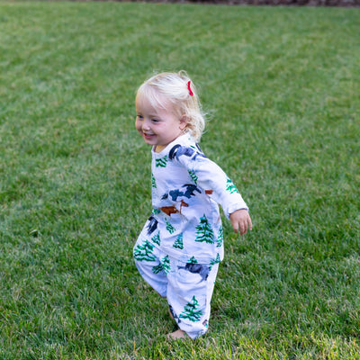 Kids Skydog Wild & Free Jersey Long PJ Set