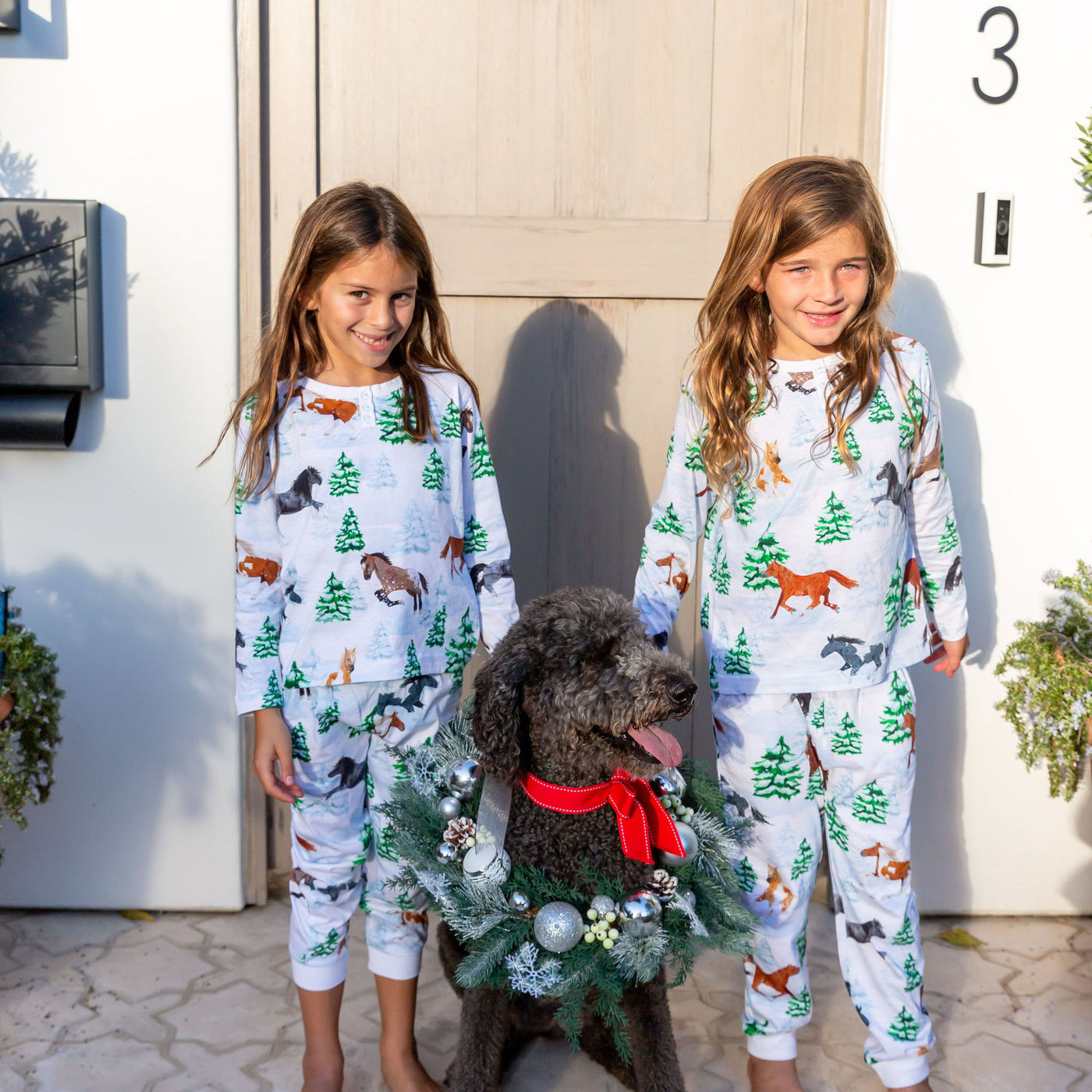 Kids Skydog Wild & Free Jersey Long PJ Set