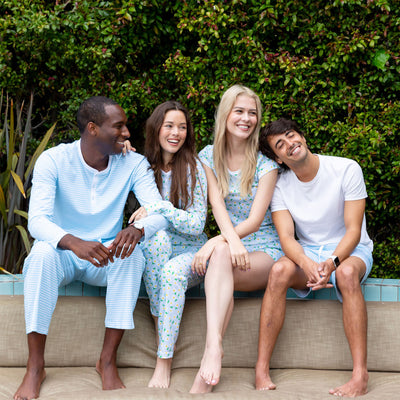 Men's Sky Blue Jersey PJ Pants