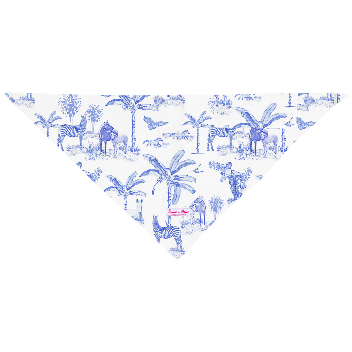 Dog Skydog Toile Blue Bandana