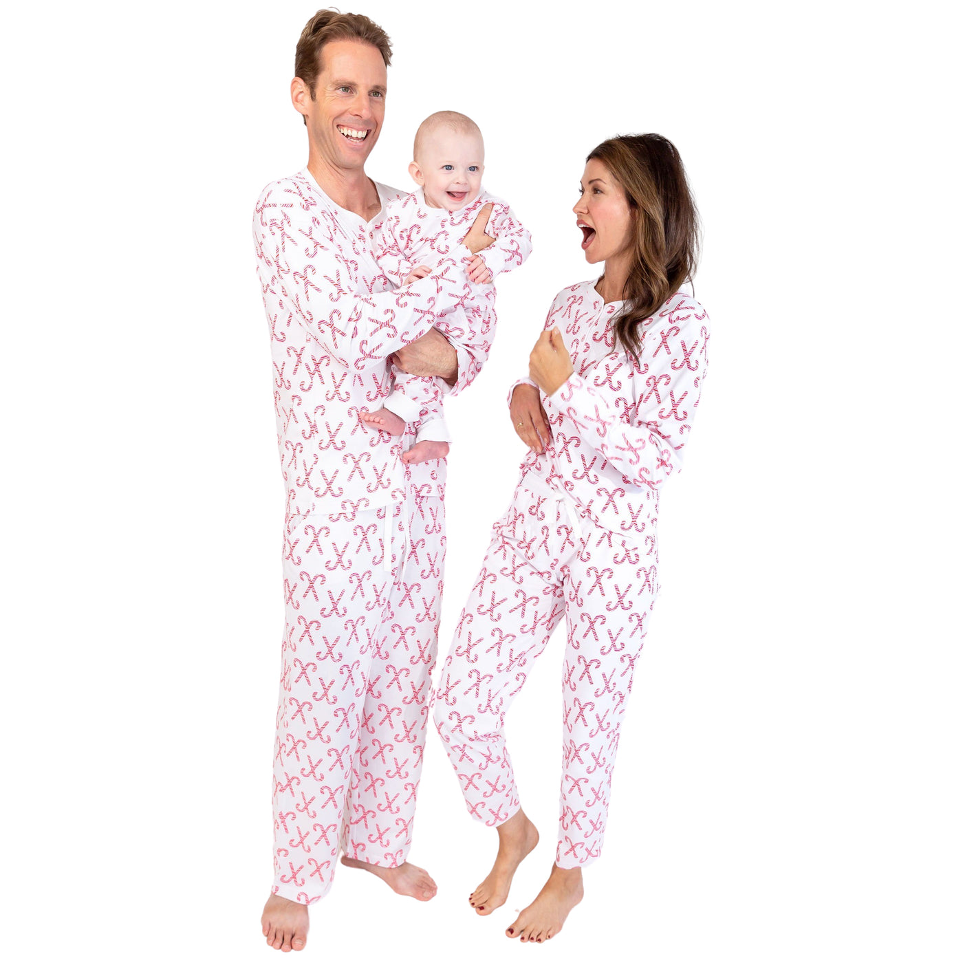 Women's Candy Cane Long PJ Set