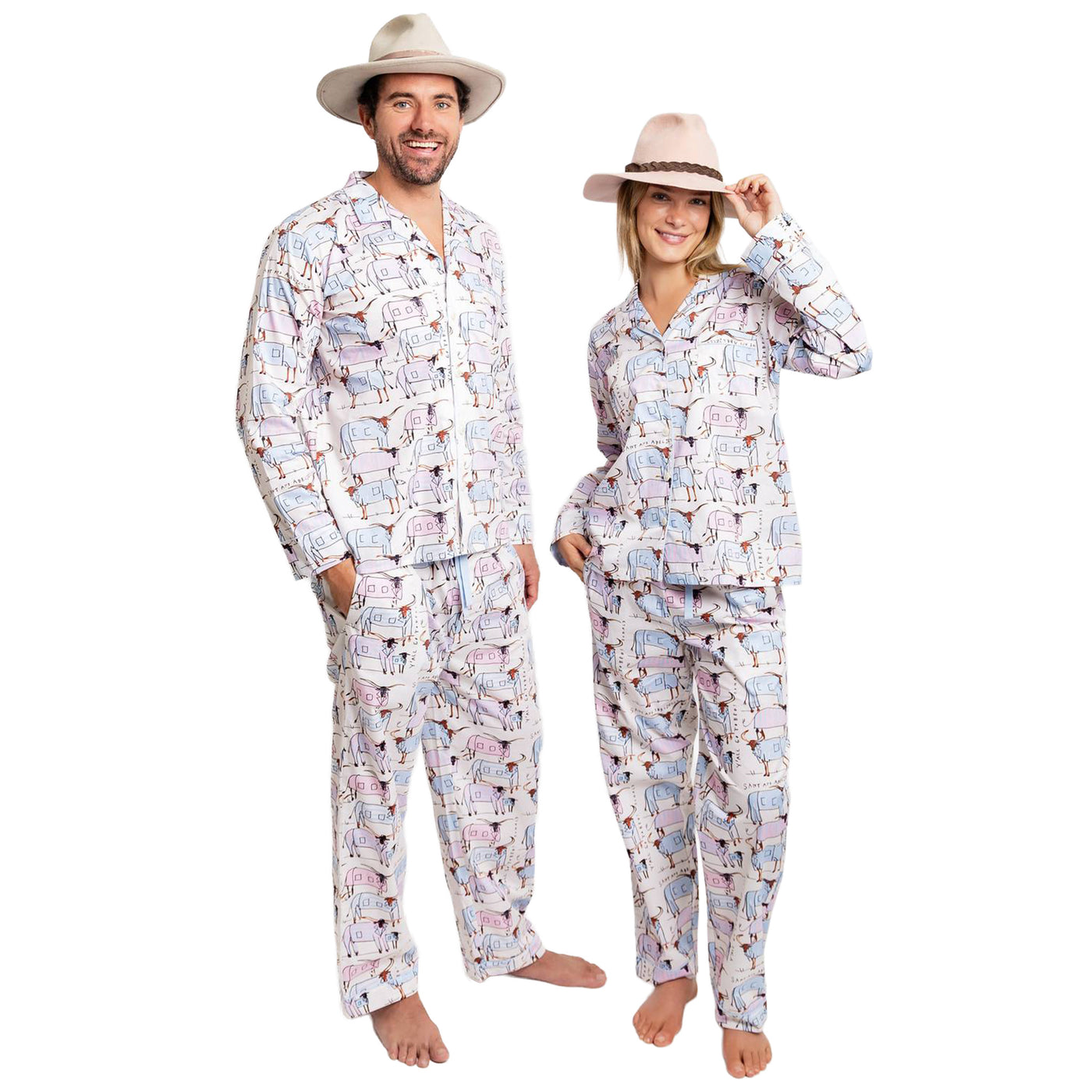 Women's Drawbertson Longhorns Long PJ Set