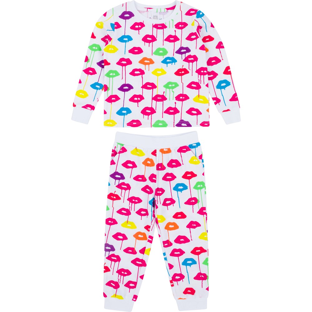 Kids Drawbertson Drippy Lips Long PJ Set