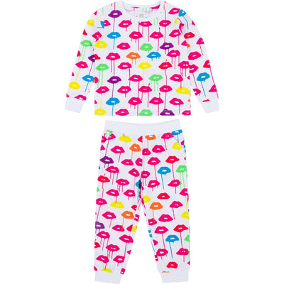 Kids Drawbertson Drippy Lips Long PJ Set