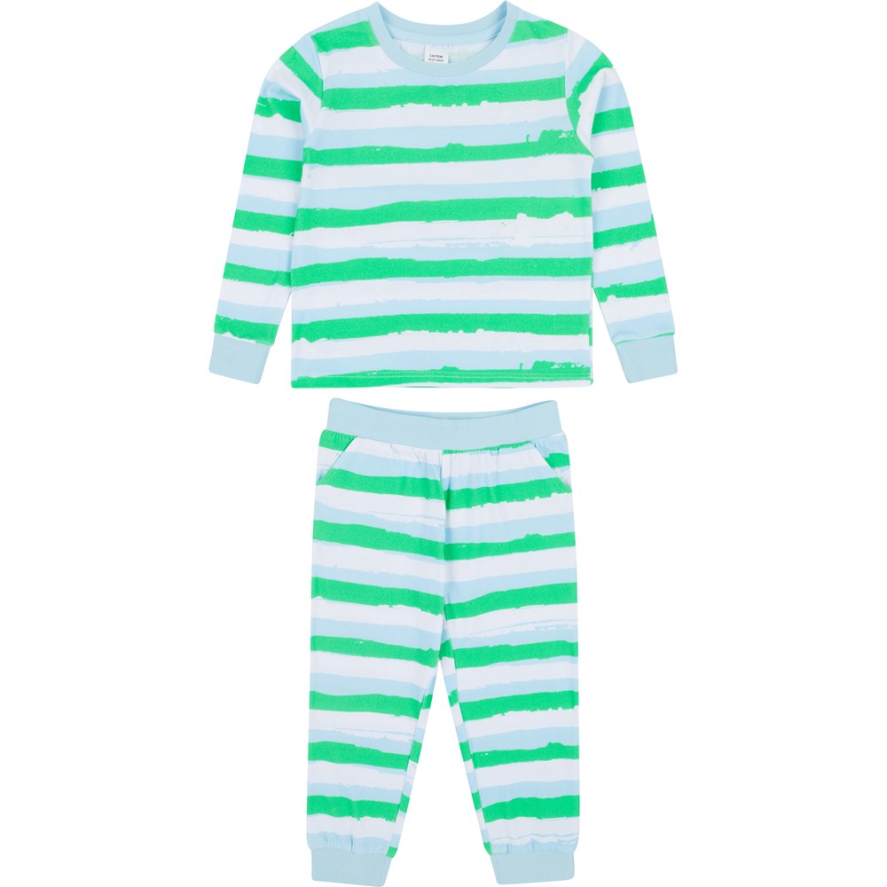 Kids Drawbertson Wild Stripes Long PJ Set