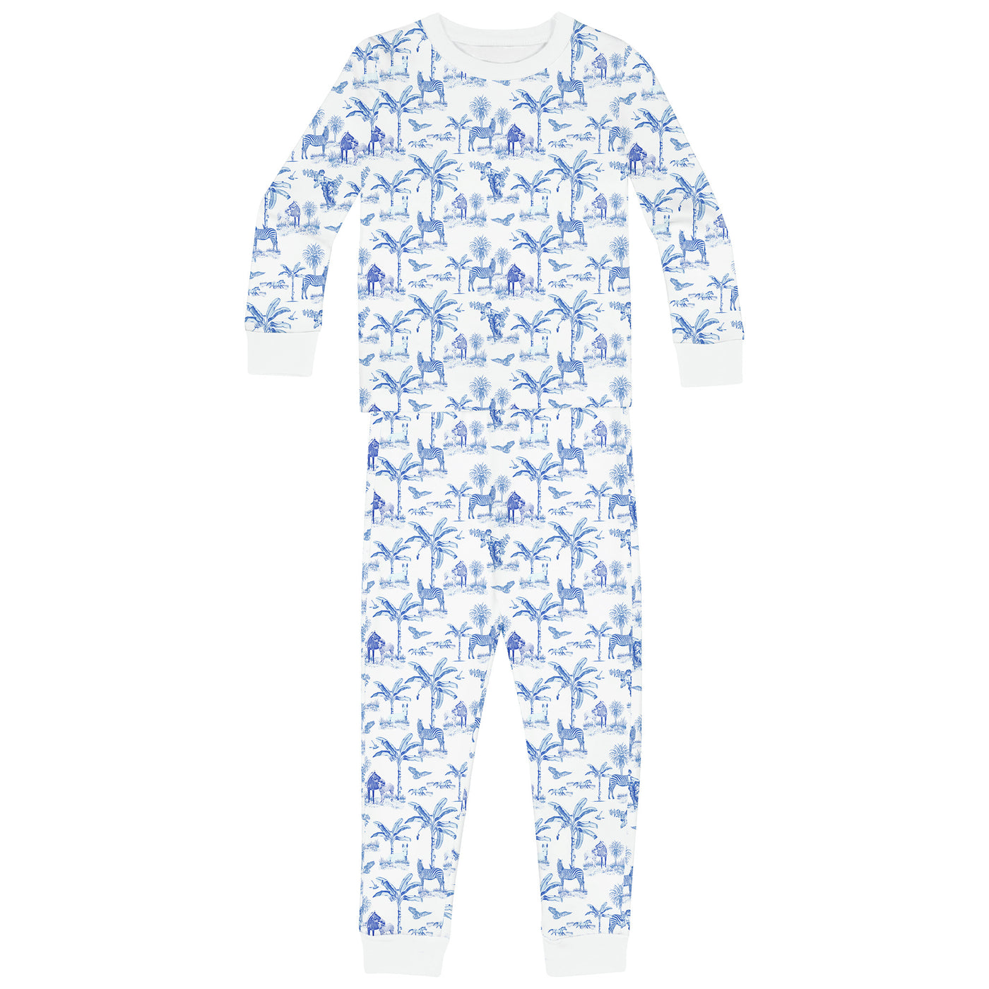 Kids Skydog Blue Toile Long PJ Set - PRE-ORDER