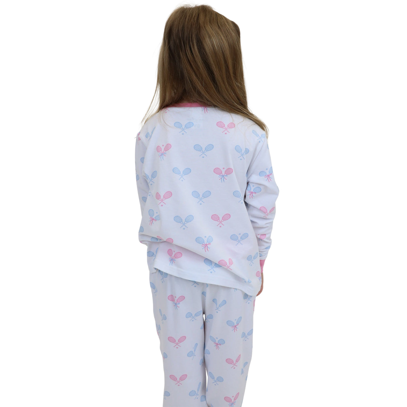 Kids Tennis Bows Long PJ Set