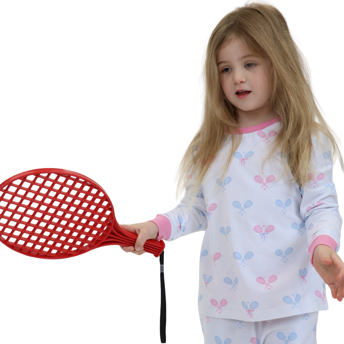 Kids Tennis Bows Long PJ Set