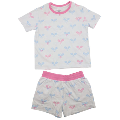 Kids Tennis Bows Short PJ Set