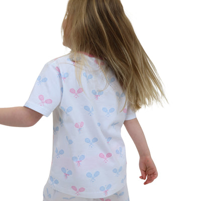 Kids Tennis Bows Short PJ Set