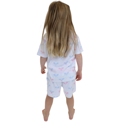 Kids Tennis Bows Short PJ Set