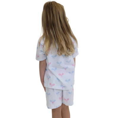 Kids Tennis Bows Short PJ Set