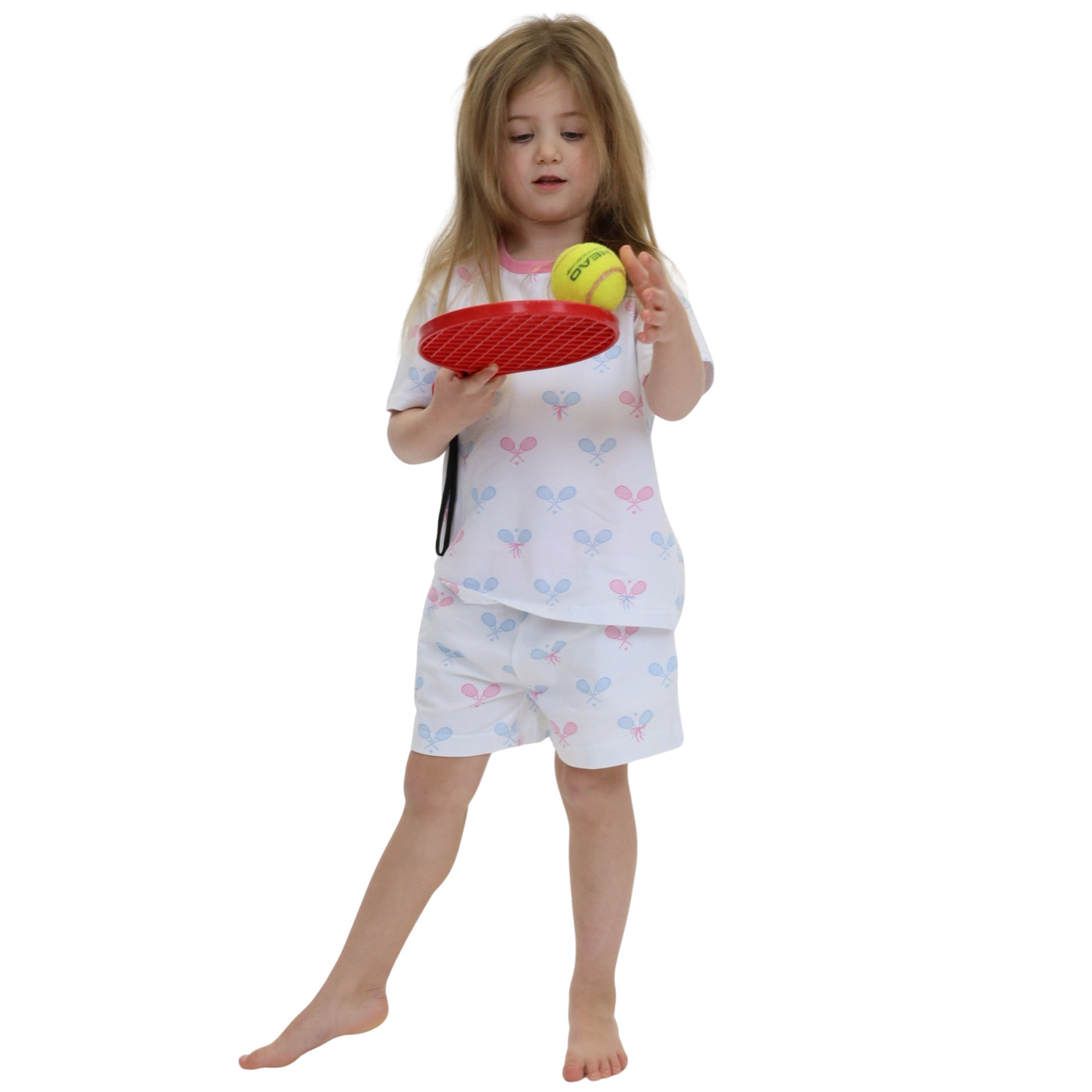 Kids Tennis Bows Short PJ Set