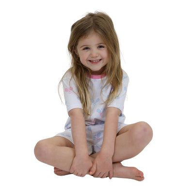 Kids Tennis Bows Short PJ Set