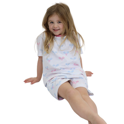 Kids Tennis Bows Short PJ Set