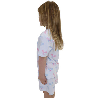 Kids Tennis Bows Short PJ Set