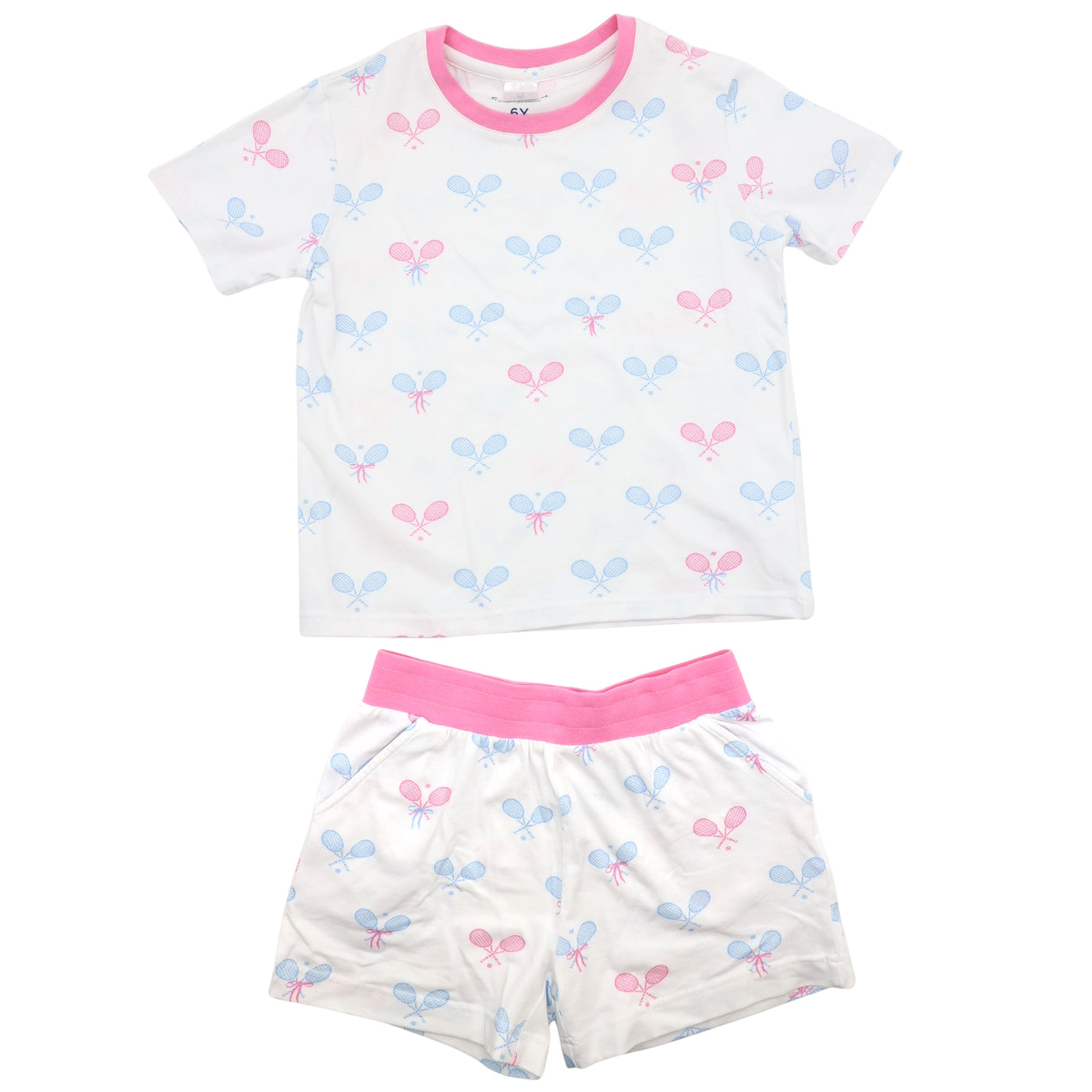 Kids Tennis Bows Short PJ Set