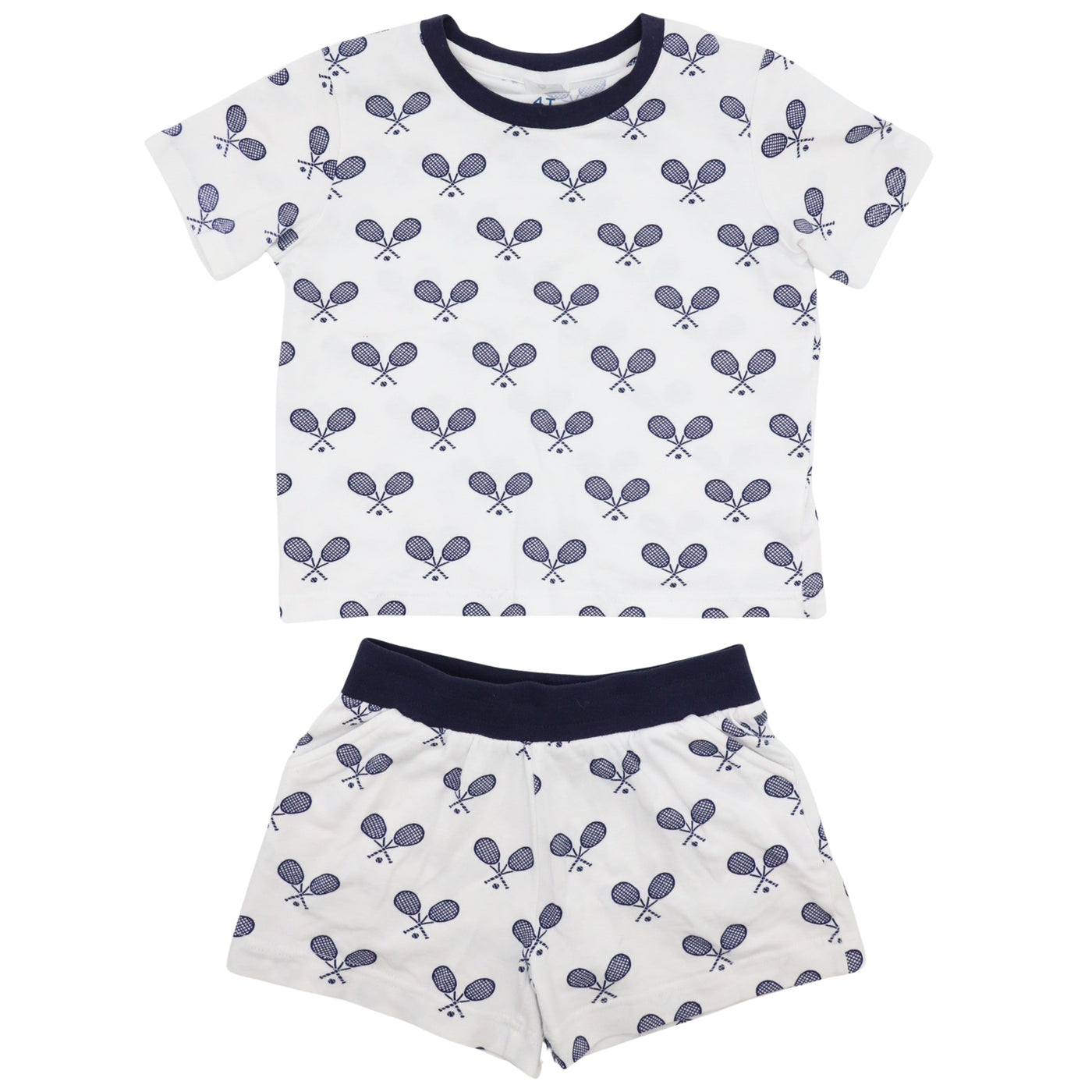 Kids Tennis Navy Short PJ Set