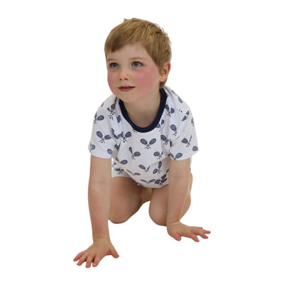 Kids Tennis Navy Short PJ Set