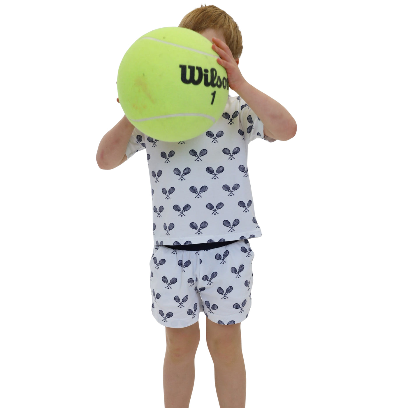 Kids Tennis Navy Short PJ Set