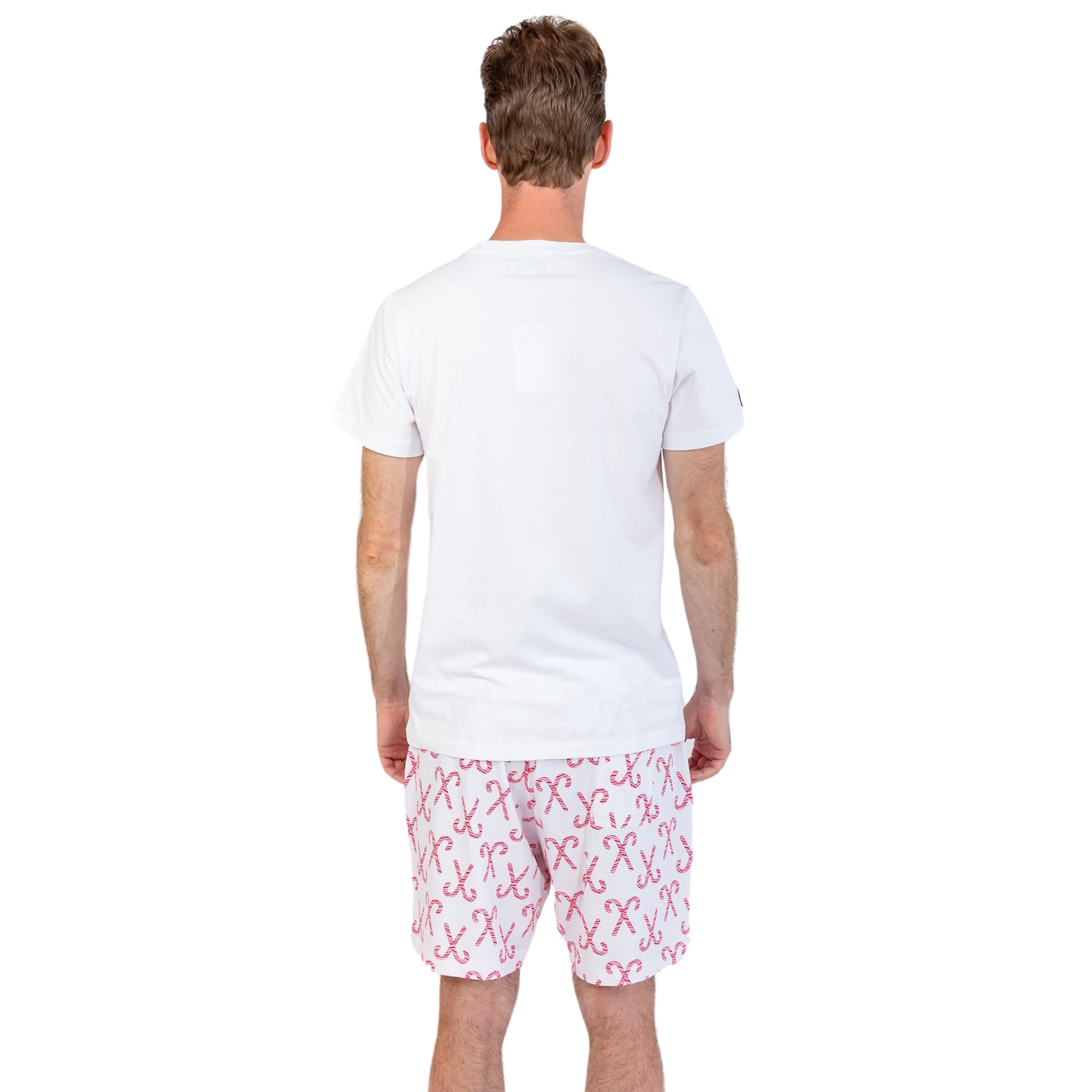 Men's Candy Cane Sleep Shorts