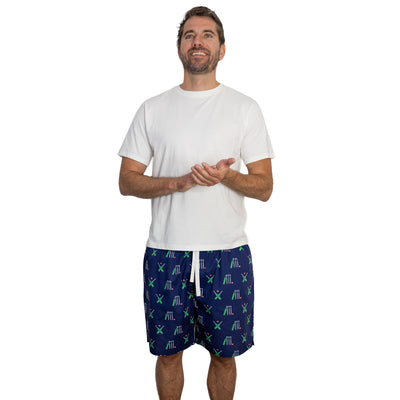 Men's Cricket Navy Sleep Shorts