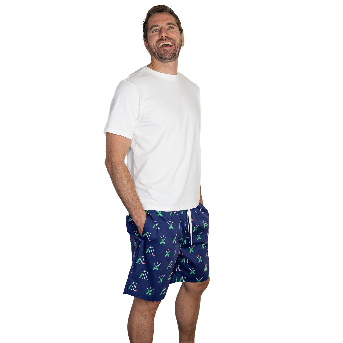 Men's Cricket Navy Sleep Shorts