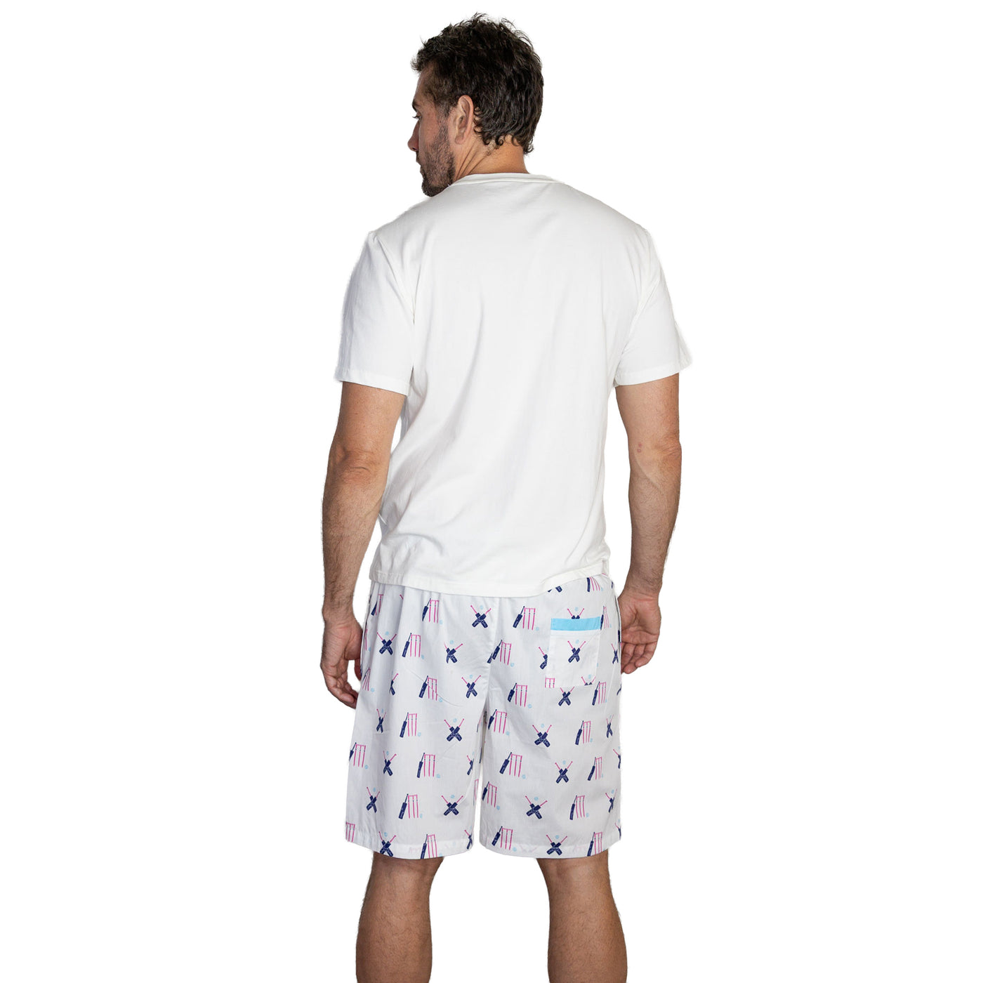 Men's Cricket Pink Sleep Shorts