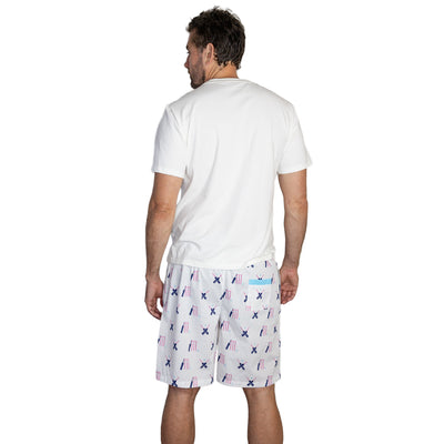Men's Cricket Pink Sleep Shorts