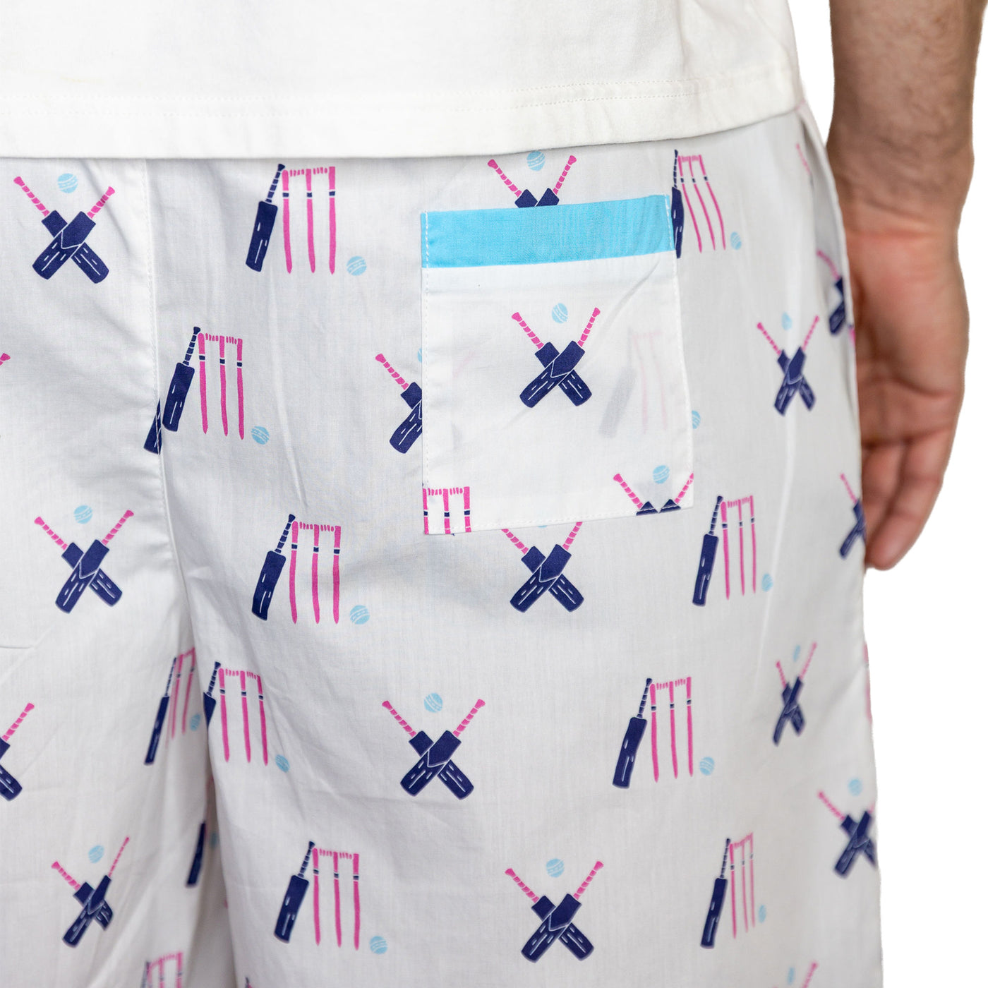 Men's Cricket Pink Sleep Shorts