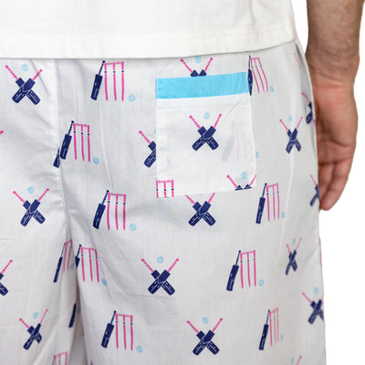 Men's Cricket Pink Sleep Shorts