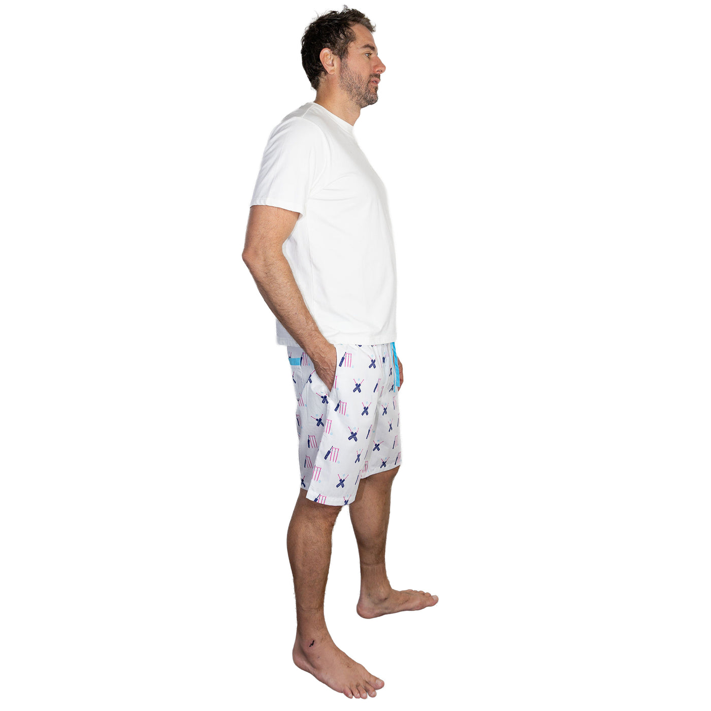 Men's Cricket Pink Sleep Shorts