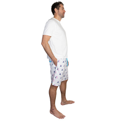 Men's Cricket Pink Sleep Shorts