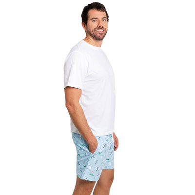 Men's Golf Blue Swim Shorts