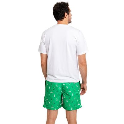 Men's Golf Green Swim Shorts