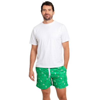 Men's Golf Green Swim Shorts