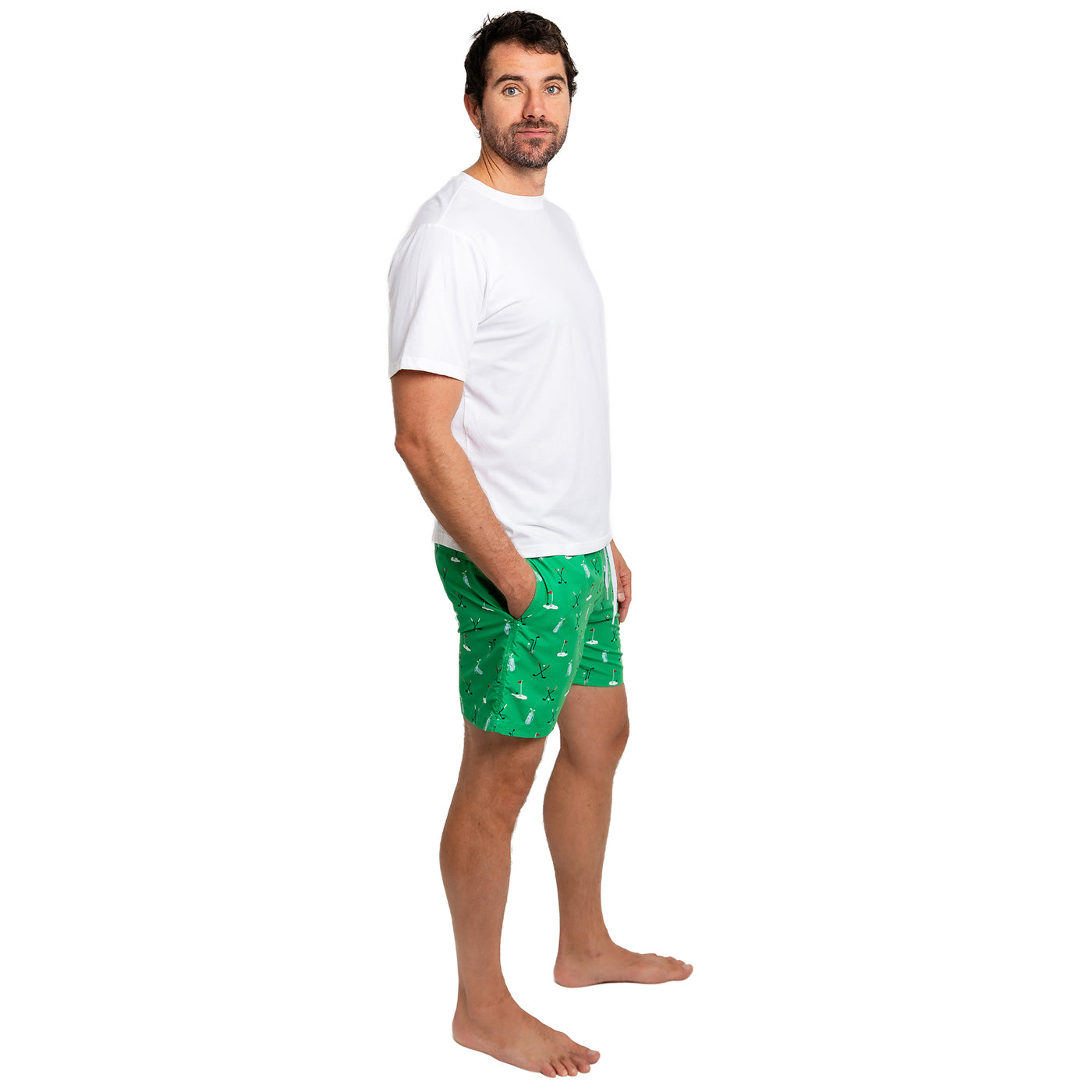 Men's Golf Green Swim Shorts