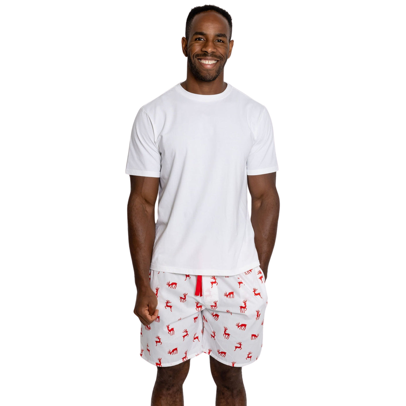 Men's Reindeer Red Sleep Shorts