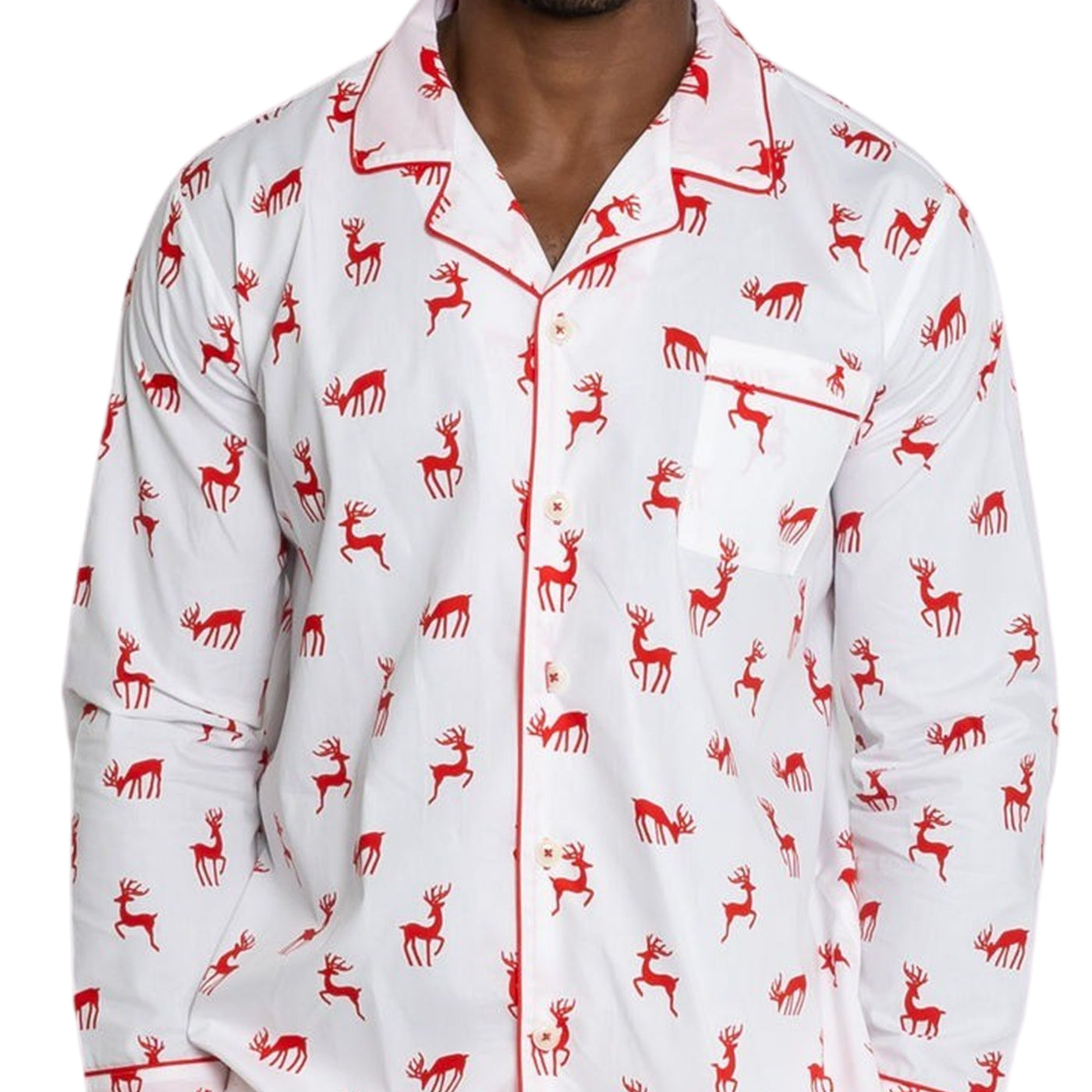 Men's Reindeer Red Long PJ Set