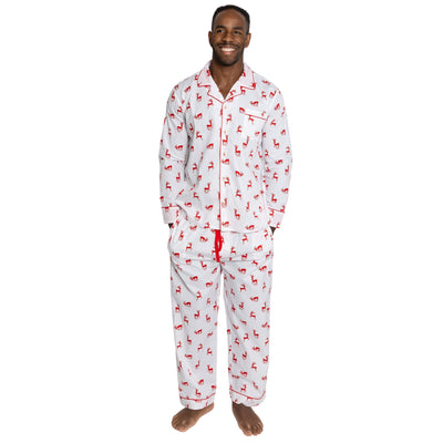 Men's Reindeer Red Long PJ Set