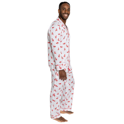 Men's Reindeer Red Long PJ Set