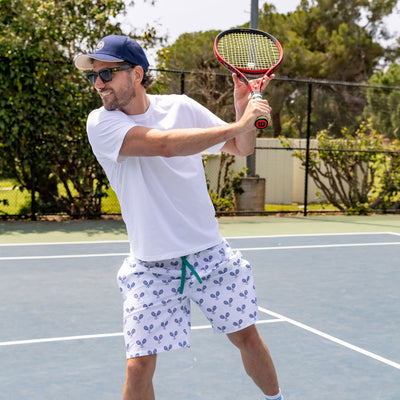 Men's Tennis Navy Sleep Shorts