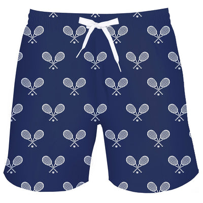 Men's Tennis Navy Swim Shorts