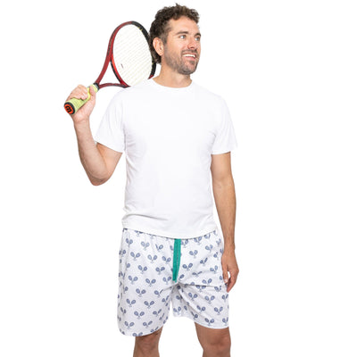 Men's Tennis Navy Sleep Shorts
