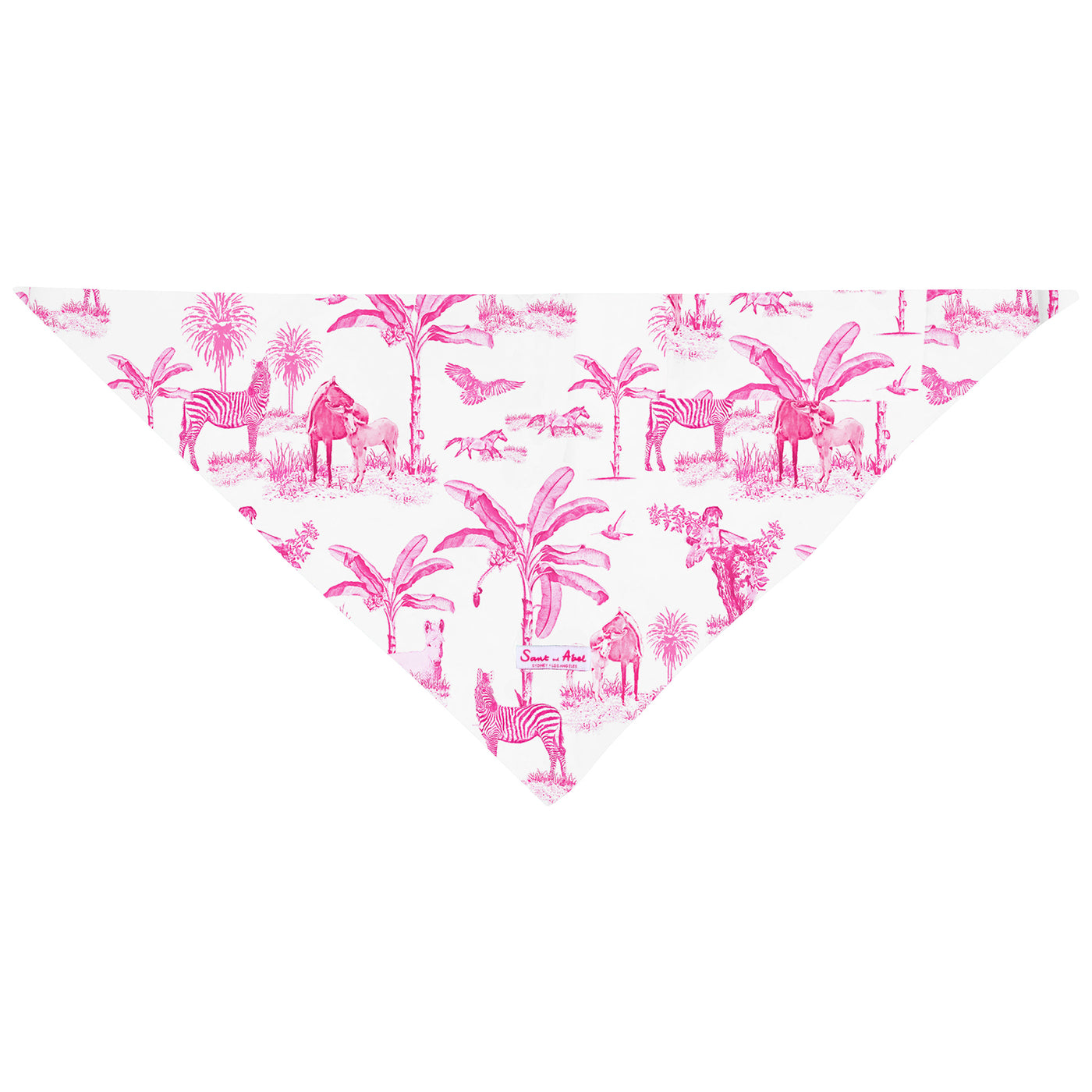 Dog Skydog Toile Pink Bandana