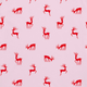 Women's Reindeer Pink Long PJ Set