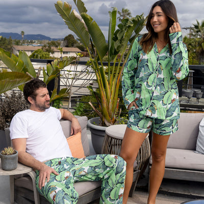 Men's Martinique® Green Banana Leaf PJ Pants