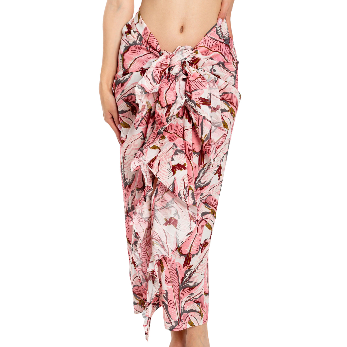 Women's Martinique® Pink Banana Leaf Sarong