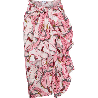 Women's Martinique® Pink Banana Leaf Sarong