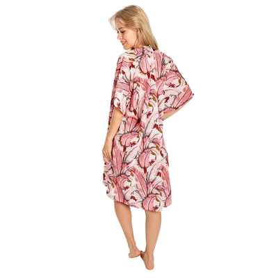 Women's Martinique® Pink Banana Leaf Cover Up